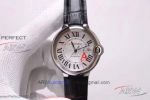 V6 Factory Swiss Cartier Ballon Bleu Silver Texture Dial 42mm Watch